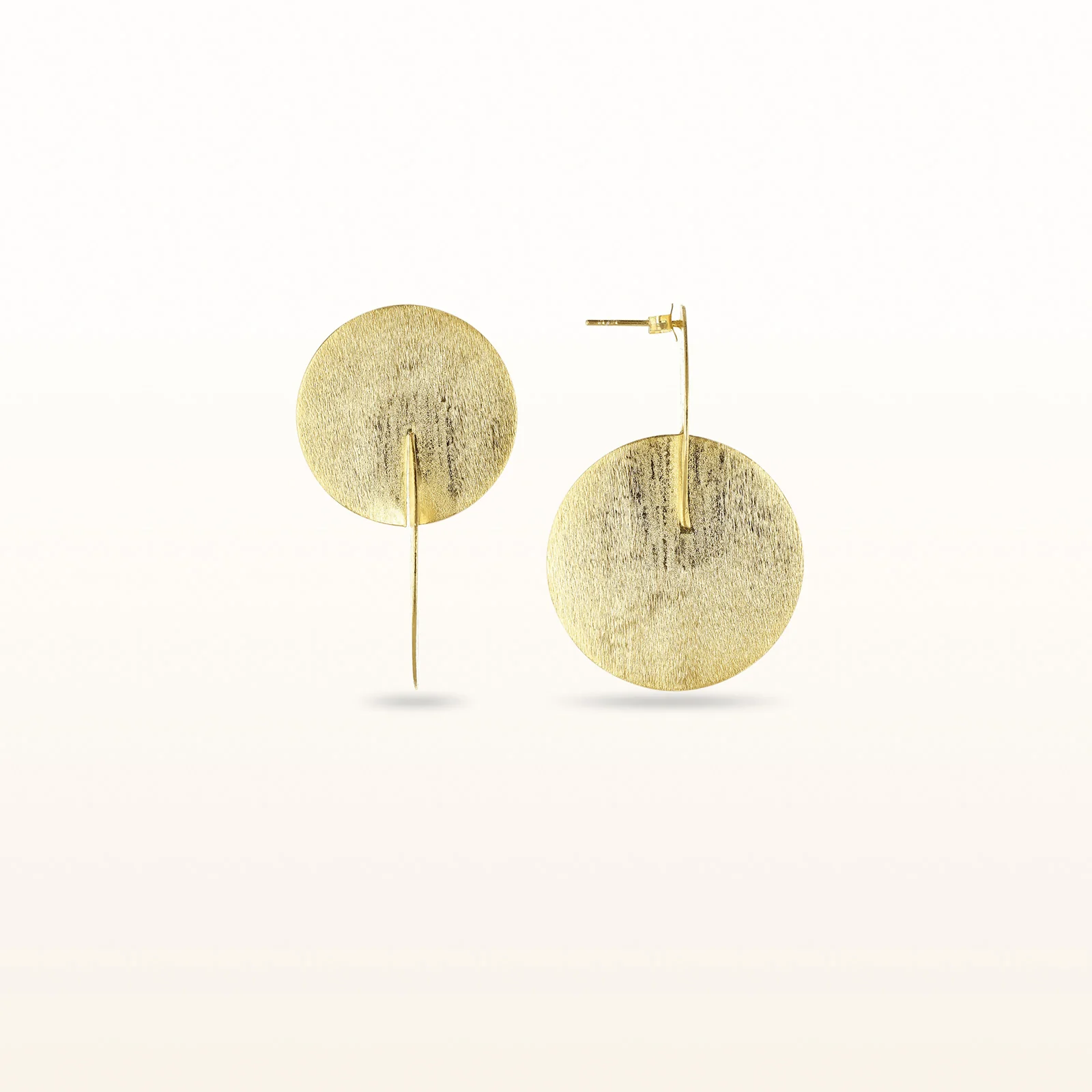 925 Sterling Silver Interlocking Disc Earrings - Image 6