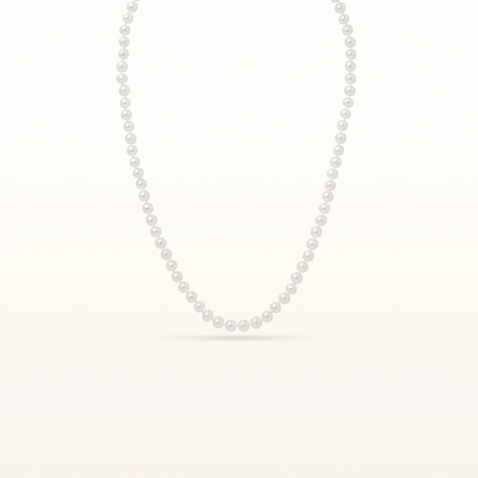 White Cultured Freshwater Pearl Necklace with Sterling Silver Filigree Clasp - Image 8